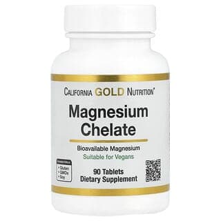 California Gold Nutrition, 鈣鎂螯合物,90 片