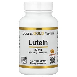 California Gold Nutrition, 葉黃素和玉米黃質,來自萬壽菊提取物,120 粒素食軟膠囊