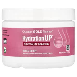 California Gold Nutrition, HydrationUP®,含鈣、鉀、維生素 C 與維生素 E,綜合莓果口味,8 盎司(227 克)