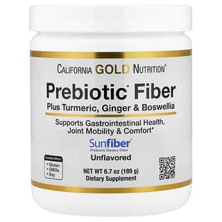 California Gold Nutrition, 益生元纖維 + 姜黃提取物,有機姜提取物和乳香提取物,6.7 盎司(189 克)