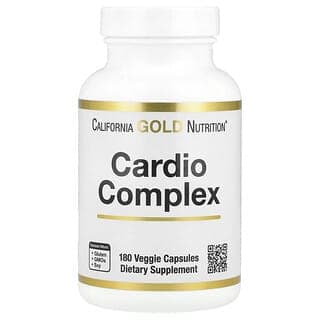 California Gold Nutrition, Cardio Complex 含 CardioAmino 混合物、CardioPhyto 混合物和輔酶 Q10,180 粒素食膠囊