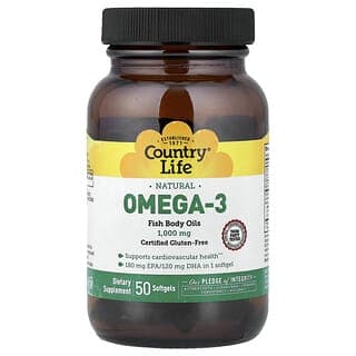 鄉村生活, 天然 Omega-3,1000 毫克,50 粒軟膠囊