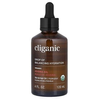 Cliganic, 有機霍霍巴油,適合油性和混合性皮膚,4 液量盎司(120 毫升)