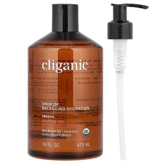 Cliganic, 有機霍霍巴油,適合油性和混合性皮膚,16 液量盎司(473 毫升)