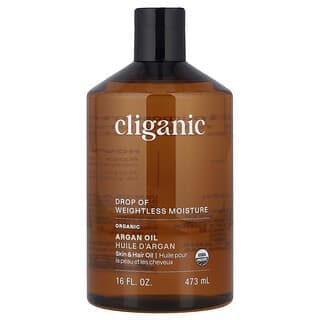 Cliganic, Drop of Weightless Moisture™,有機摩洛哥堅果油,16 液量盎司(473 毫升)