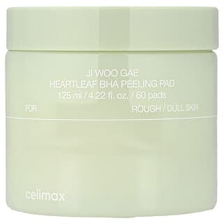 Celimax, Ji Woo GAE 魚腥草丁羥茴醚去角質清潔墊,60 片,4.22 fl oz(125 毫升)