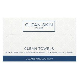 Clean Skin Club, 清潔毛巾,一次性,25 件