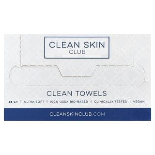 Clean Skin Club, 清潔毛巾,一次性,25 件
