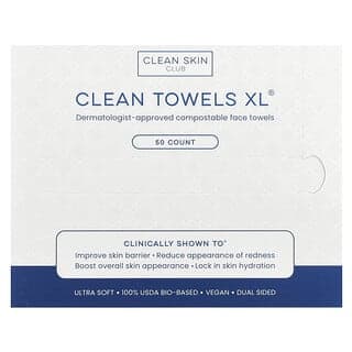 Clean Skin Club, 清潔毛巾®,XL 碼,50 條