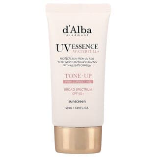 d'Alba, UV Essence Waterfull+ 抗曬霜,膚色修正,SPF 50+,1.69 液量盎司(50 毫升)