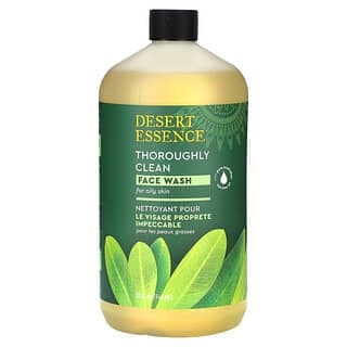 Desert Essence, 徹底清潔洗面乳,適合油性皮膚,32 液量盎司(946 毫升)