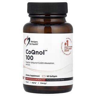 Designs For Health, CoQnol™ 100,60 粒軟膠囊