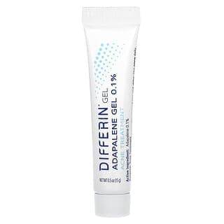 Differin, 阿達帕林凝膠 0.1 % 痤瘡護理,無香,0.5 盎司(15 克)