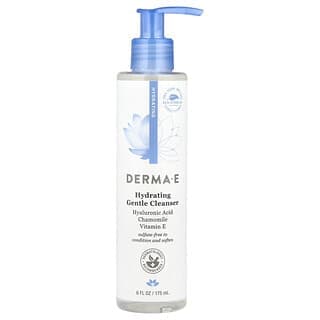 DERMA E, 保濕溫和潔面乳,透明質酸,6 液量盎司(175毫升)