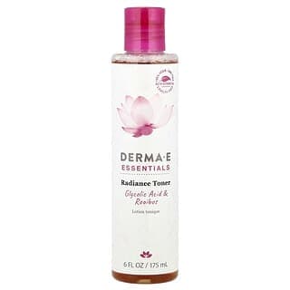 DERMA E, Essentials,潔白爽膚水,乙醇酸和路易波士茶,6液量盎司(175毫升)