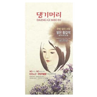 DAENG GI MEO RI, 專用植物染髮劑,淺棕色,5 件套