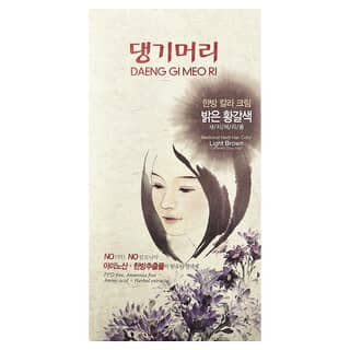 DAENG GI MEO RI, 專用植物染髮劑,淺棕色,5 件套