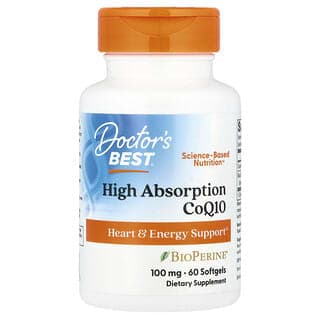 Doctor's Best, 高吸收輔酶 Q10,60 粒軟膠囊