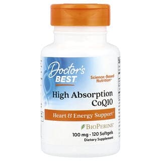 Doctor's Best, 高吸收輔酶 Q10,100 毫克,120 粒軟膠囊