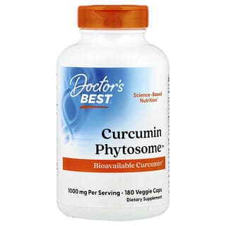 Doctor's Best, 姜黃素磷脂復合物,1,000 毫克,180 粒素食膠囊(每粒膠囊 500 毫克)