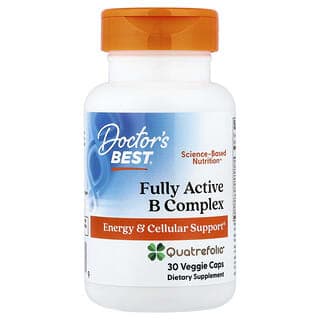 Doctor's Best, 全活性 B 族複合物,含 Quatrefolic,30 粒素食膠囊