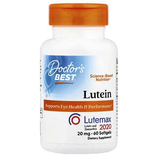 Doctor's Best, 葉黃素軟膠囊,Lutemax 2020,60 粒