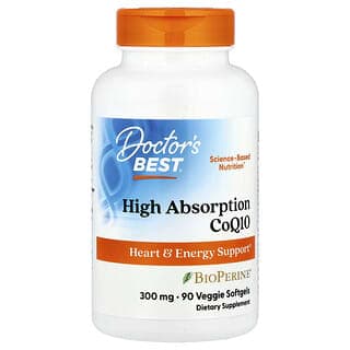 Doctor's Best, 高吸收輔酶 Q10 素食軟膠囊,300 毫克,90 粒