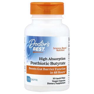 Doctor's Best, 高吸收益生元丁酸,30 粒液體填充素食膠囊(每粒 300 毫克)