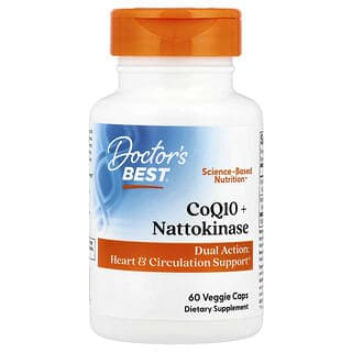 Doctor's Best, 輔酶 Q10 + 納豆激酶,60 粒素食膠囊