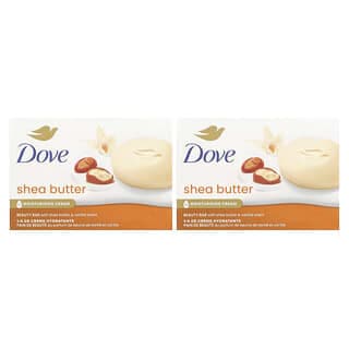 Dove, 美容塊皁,乳木果油和香草,2 塊,每塊 3.75 盎司(106 克)
