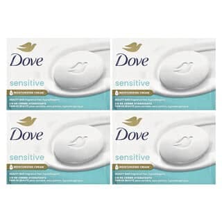 Dove, 美化塊皁,敏感肌膚,無香,4 塊,每塊 3.75 盎司(106 克)