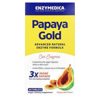 Enzymedica, Papaya Gold,木瓜薄荷味,60 片