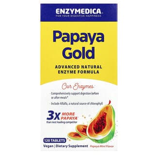 Enzymedica, Papaya Gold,木瓜薄荷味,120 片