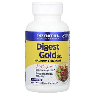 Enzymedica, Digest Gold,含 ATPro,120 粒膠囊