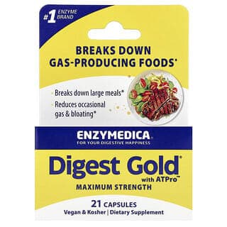 Enzymedica, 含ATPro的Digest Gold膠囊,21粒