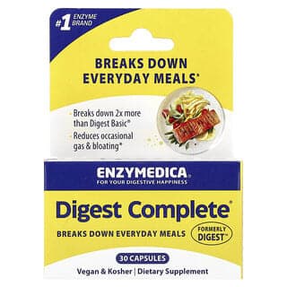 Enzymedica, 消化膠囊,完整的酶配方,30粒
