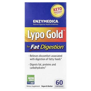 Enzymedica, Lypo Gold™,脂肪消化,60 粒膠囊