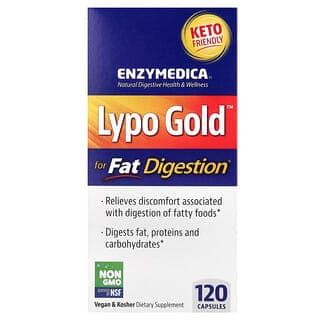 Enzymedica, Lypo Gold,優化脂肪消化,120 粒膠囊