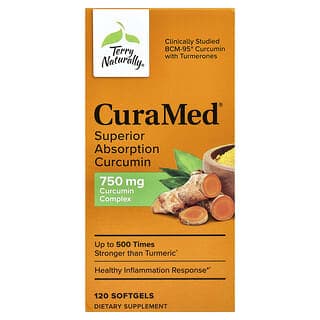 Terry Naturally, CuraMed,750毫克,120粒軟膠囊