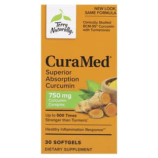 Terry Naturally, CuraMed,高吸收薑黃素,750 毫克,30 粒軟膠囊