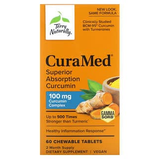 Terry Naturally, CuraMed,高吸收薑黃素,100 毫克,60 片咀嚼片