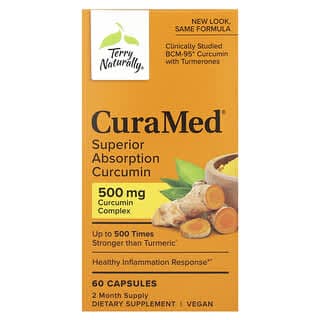 Terry Naturally, CuraMed,高吸收薑黃素,500 毫克,60 粒膠囊
