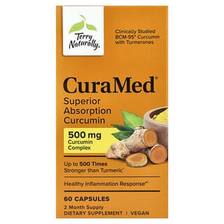 Terry Naturally, CuraMed,高吸收薑黃素,500 毫克,60 粒膠囊