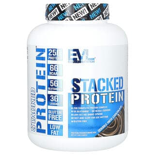 EVL, Stacked Protein,雙重濃郁巧克力味,5 磅(2.268 千克)