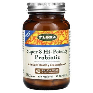 Flora, 超級 8 優效益生菌,42 億活菌,30 粒膠囊