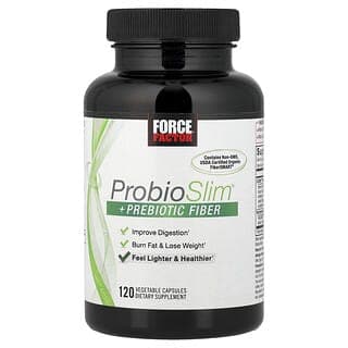 Force Factor, ProbioSlim,+ 益生元纖維,120 粒素食膠囊
