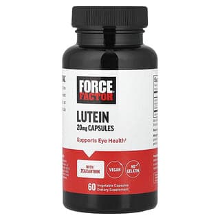 Force Factor, 葉黃素,20 毫克,60 粒素食膠囊