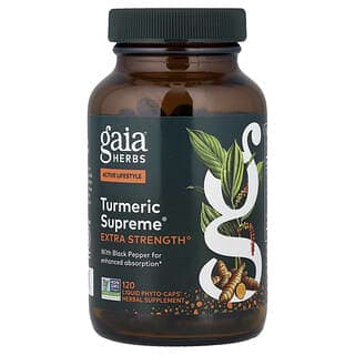 Gaia Herbs, Turmeric Supreme®,120 粒液體 Phyto-Caps 膠囊