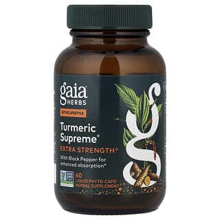 Gaia Herbs, Turmeric Supreme®,60 粒液體 Phyto-Caps 膠囊