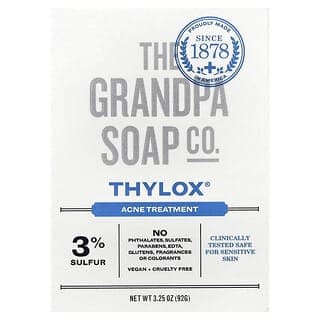The Grandpa Soap Co., 面部和身體塊皁,Thylox® 粉刺護理,3.25 盎司(92 克)